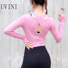 Женская Спортивная одежда для фитнеса женский трикотаж бесшовный длинный рукав спортивная женская рубашка для занятий йогой Топ женские топы спортивные футболки