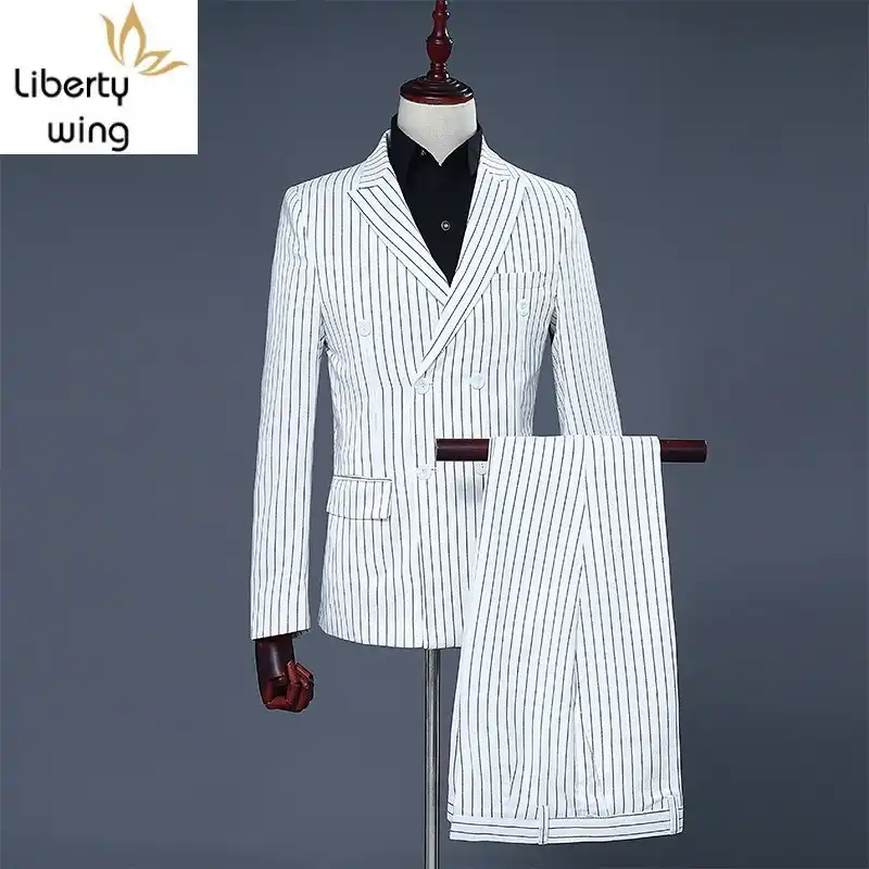 casaco listrado masculino