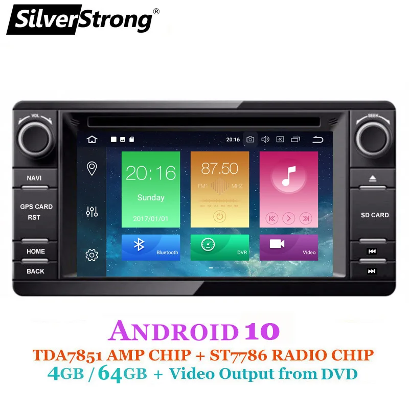 DVD проигрыватель SilverStrong на базе Android 2014 2din GPS для MITSUBISHI OUTLANDER 2017 Outlander Pajero CARPLAY DAB +