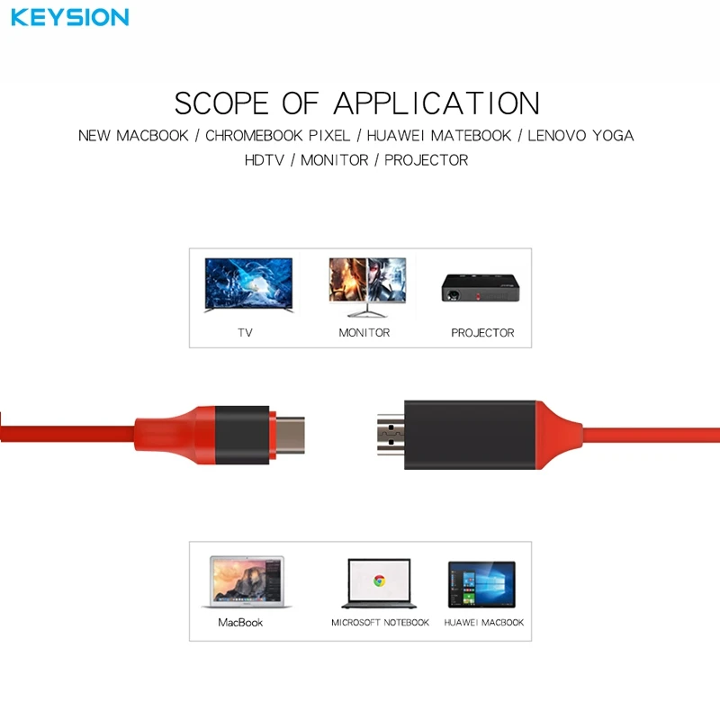 Кабель-адаптер USB 3,1 type C USB-C-4 K HDMI HDTV