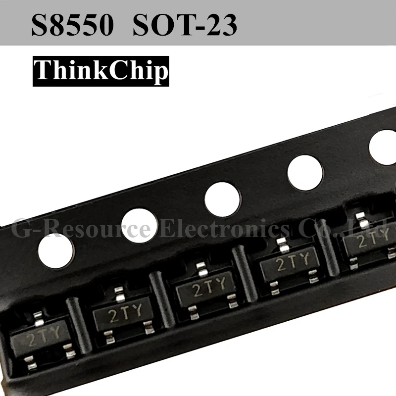 (100 шт.) S8550/MMBT8550 СОТ-23 (маркировка 2TY) SMD PNP сигнала транзисторный Триод | Электроника
