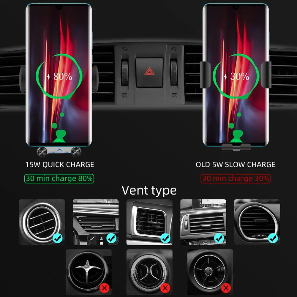 Универсальный держатель для телефона беспроводное быстрое зарядное устройство