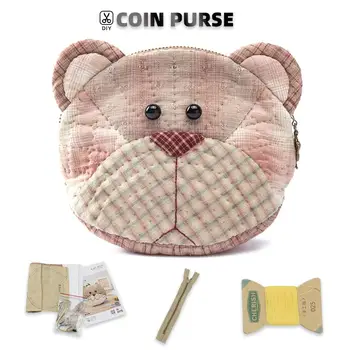 

Cute Animal Patchwork Sewing Quilting Stiching DIY Handmade Coin Purse Bag Kits Gift Handicraft For Woman and Girls