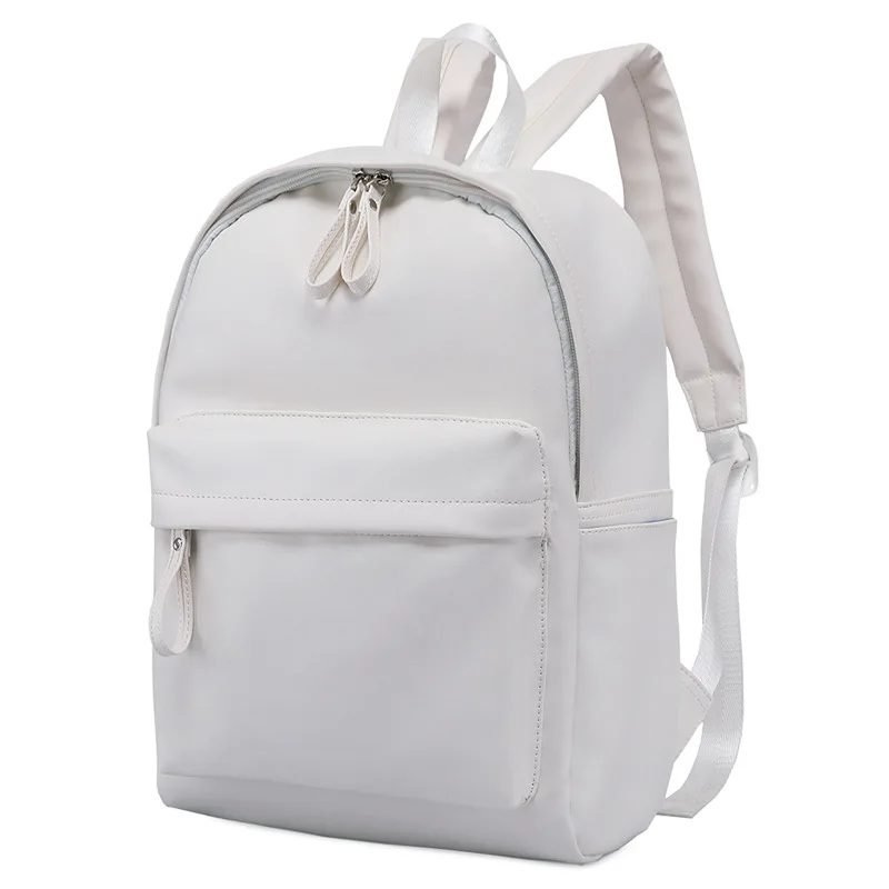 Женский рюкзак большой емкости школьные сумки для учеников рюкзак для девочек-подростков из искусственной кожи дорожные рюкзаки, сумка-рюкзак Белый