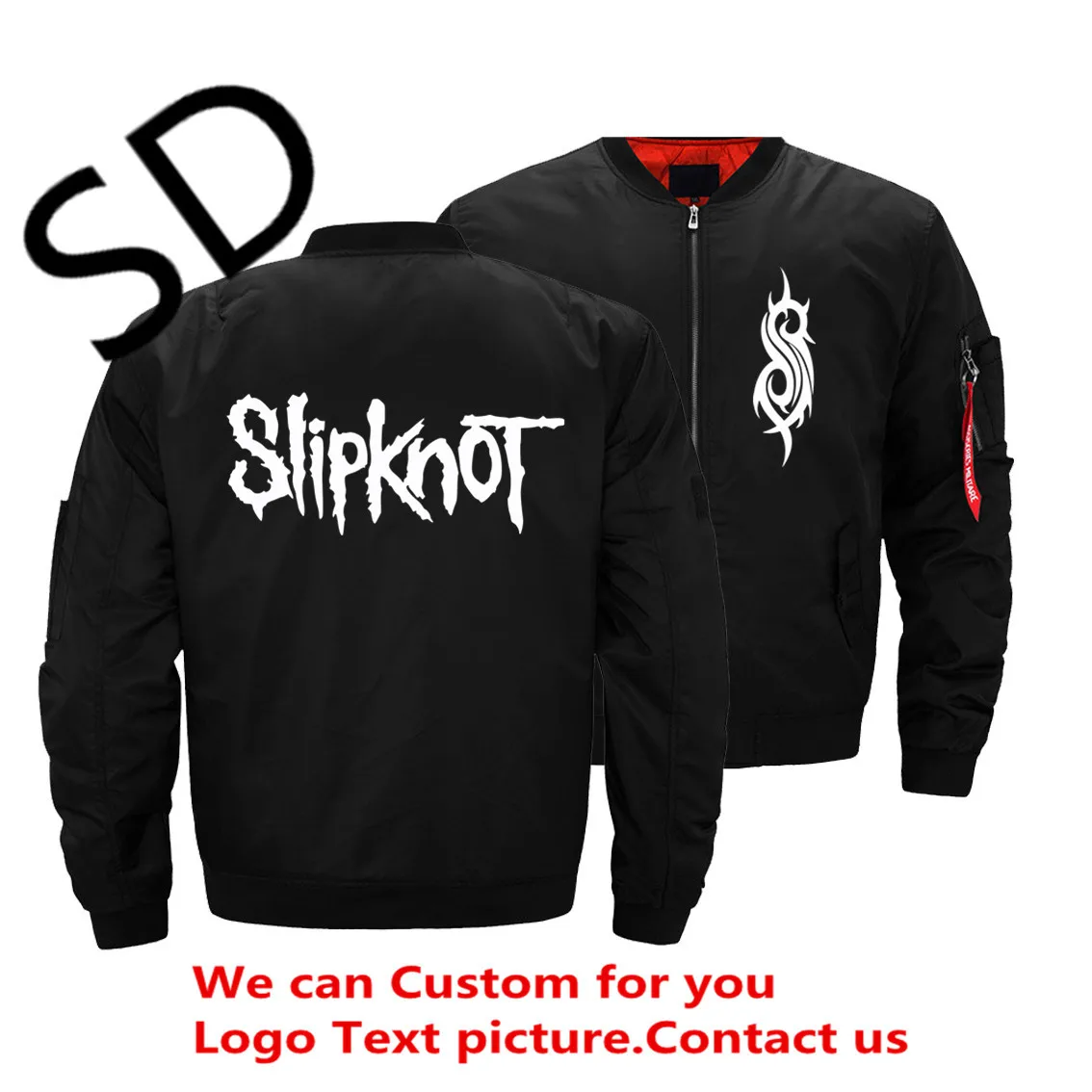 Tracksuit Slipknot Jacket Men Harajuku Bomber Jackets Coats Winter Hombre Air Force Pilot Zipper Coat | Мужская одежда