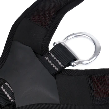 

Safety Shoulder Strap W/ Carabiner For Climbing Half Body Seat Harness