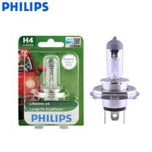 Philips H4 9003 12V 60/55W LongLife Eco Vision 3000h долгий срок службы Автомобильная галогенная фара авто лампа ECE 12342LLECO B1, 1X