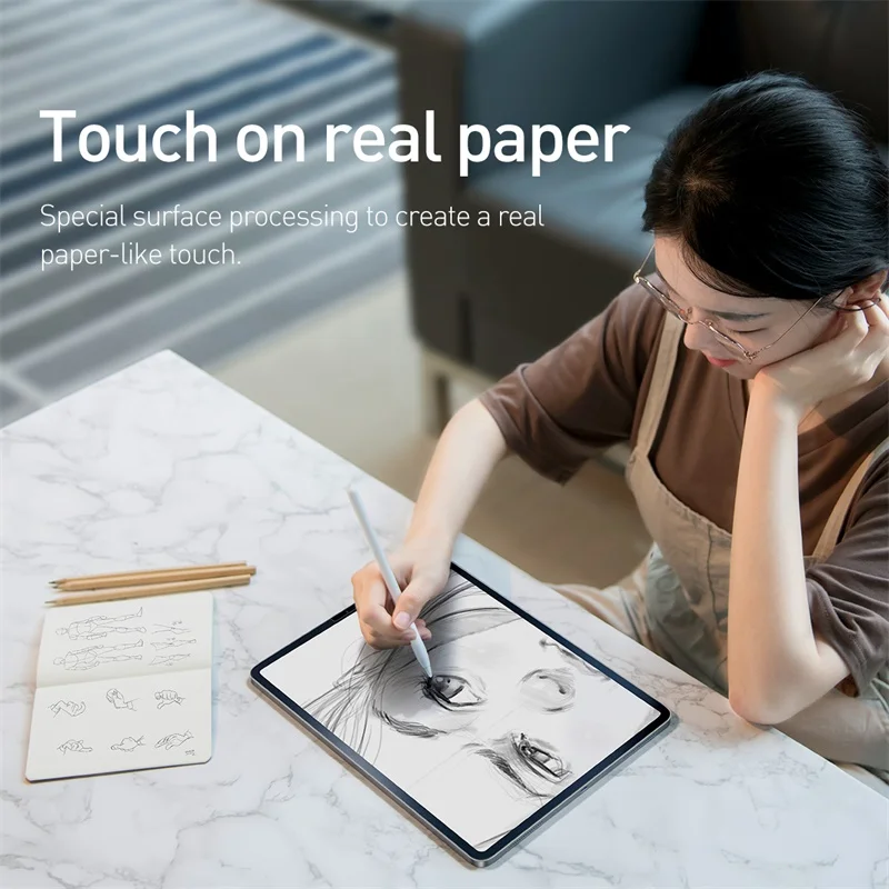 Baseus бумажная Защитная пленка для iPad Pro 12,9 11 10,5 9,7 7,9 дюймов Матовая Антибликовая пленка для iPad 10,2