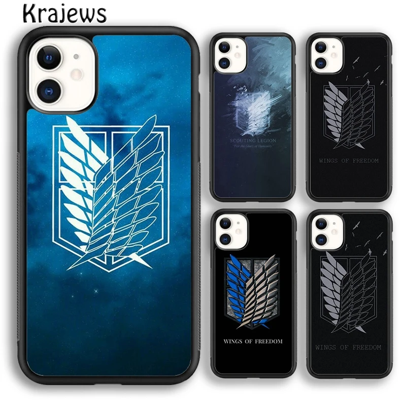 Крылья Свободы атаки на титанов чехол для телефона iPhone 5 SE 6s 7 8 plus X XR XS 11 12 13 pro max