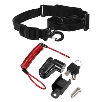 

1pcs Skateboard Hand Carrying Handle Shoulder Straps & 1pcs Portable Electric Skateboard Lock Disc Brakes Wheels Lock