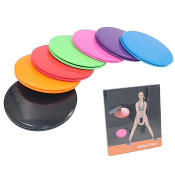 

2pcs Gliding Discs Slider Fitness Disc Exercise Sliding Plate for Gym Abdominal Core Training HB88
