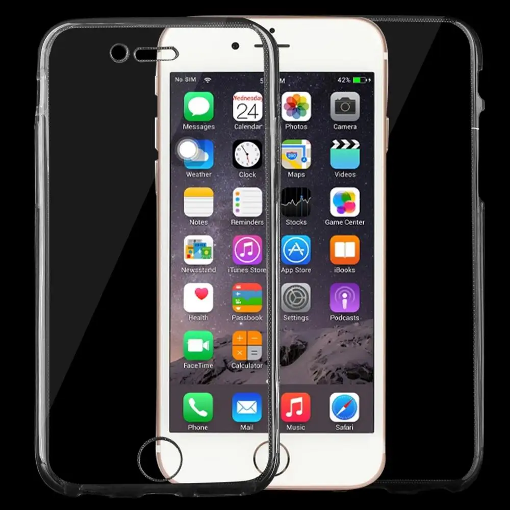 Haweel For iPhone 6&amp6s / 7 8 Cover 0.75mm Double-sided Ultra-thin Transparent TPU Protective Case for 6/ 6s 7/ Plus | Мобильные