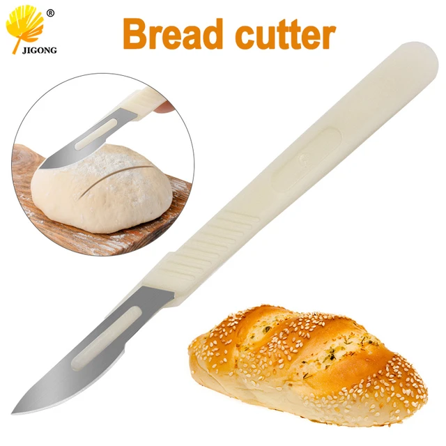 Baguette Bread Slicing Knife Practical European patisserie Bread Cutter  Pastry Cutting Tools Carbon Steel Blade PP Shank Small - AliExpress