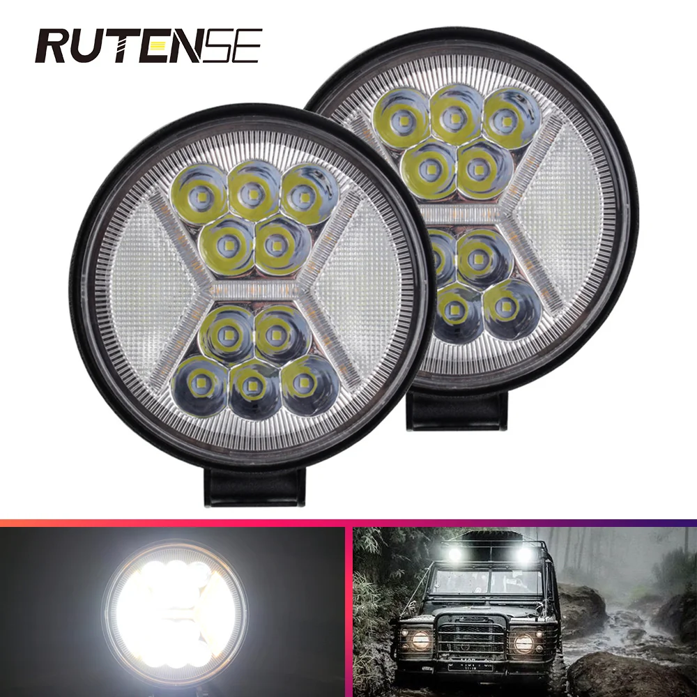

1X 117W 39LED work light bar spotlight Driving Off road For Truck Offroad led bar 4X4 4WD SUV ATV Tractor Boat Excavator 12V 24V