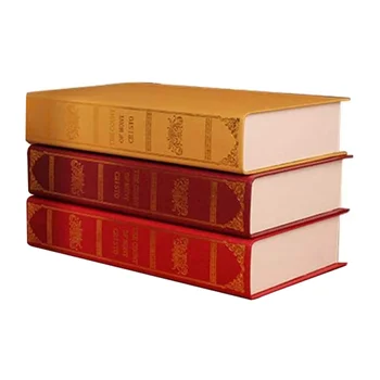 

3 Pcs Creative European Style Simulation Book Desktop Tabletop Crafts Ornaments Photo Props for Home Living Room Office (Random