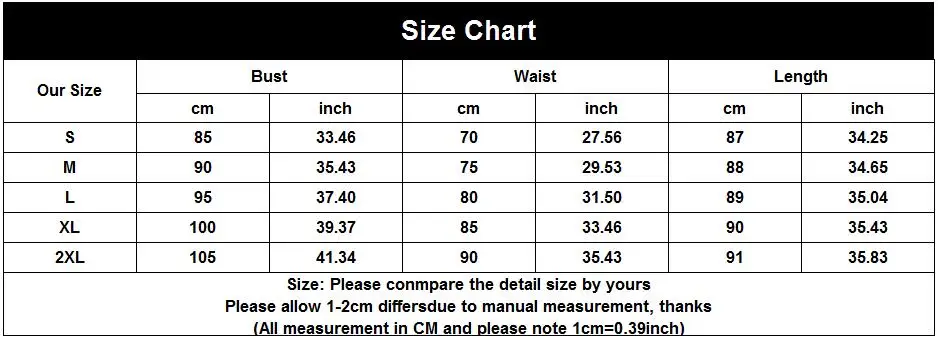559 SIZE CHART