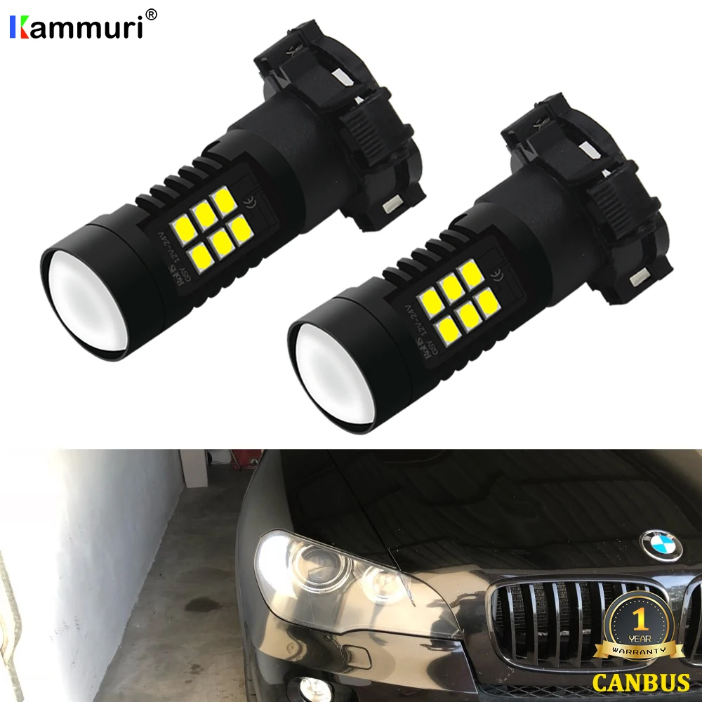 No Error Amber White PY24W For Audi BMW Mercedes LED Front Turn Signal Lights Fit A4 B8 Q5 E90 E92 F10 F07 E83 E70 X5 E71 W211 | Автомобили