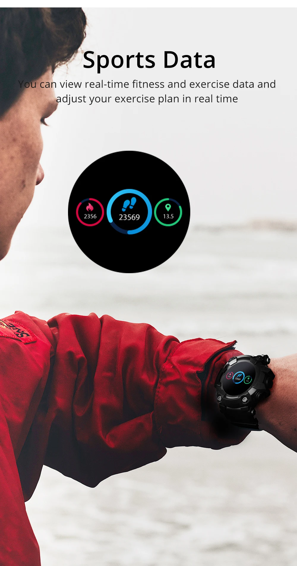 Fitness Tracker Bluetooth Smart Watch Heart Rate Monitor multi-sports mode ip68 Waterproof outdoor use phone Watch for Android