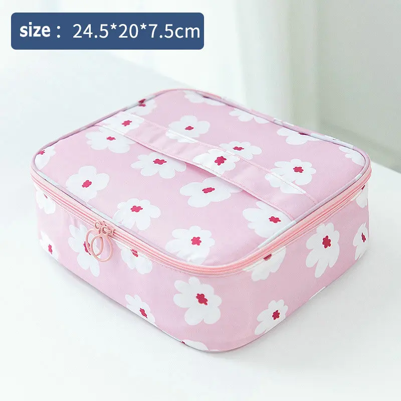 pink Косметичка с единорогом, водонепроницаемая, для путешествий, органайзер, косметичка, фламинго, косметичка, многофункциональная, большая, neceser, unicornio - Цвет: pink