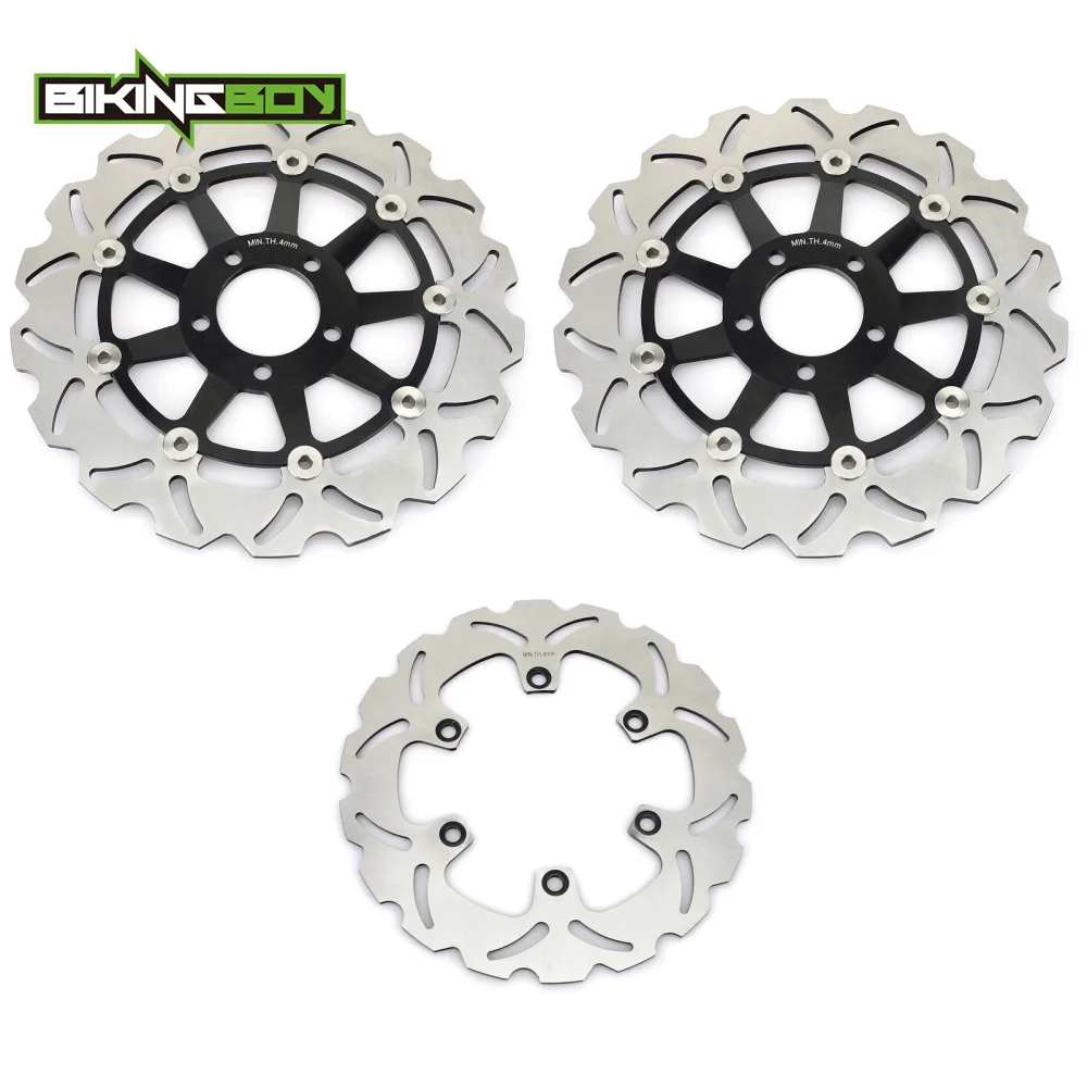 BIKINGBOY для Kawasaki GTR 1000 ZG 1000 94 95 96 97 98 99 00 01 02 03 04 05 06 волнистые/круглый спереди и сзади тормозные диски роторы