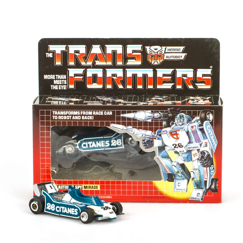 Трансформеры G1 reedition Black Mirage Autobot фигурка из коллекции 80 игрушки украшение