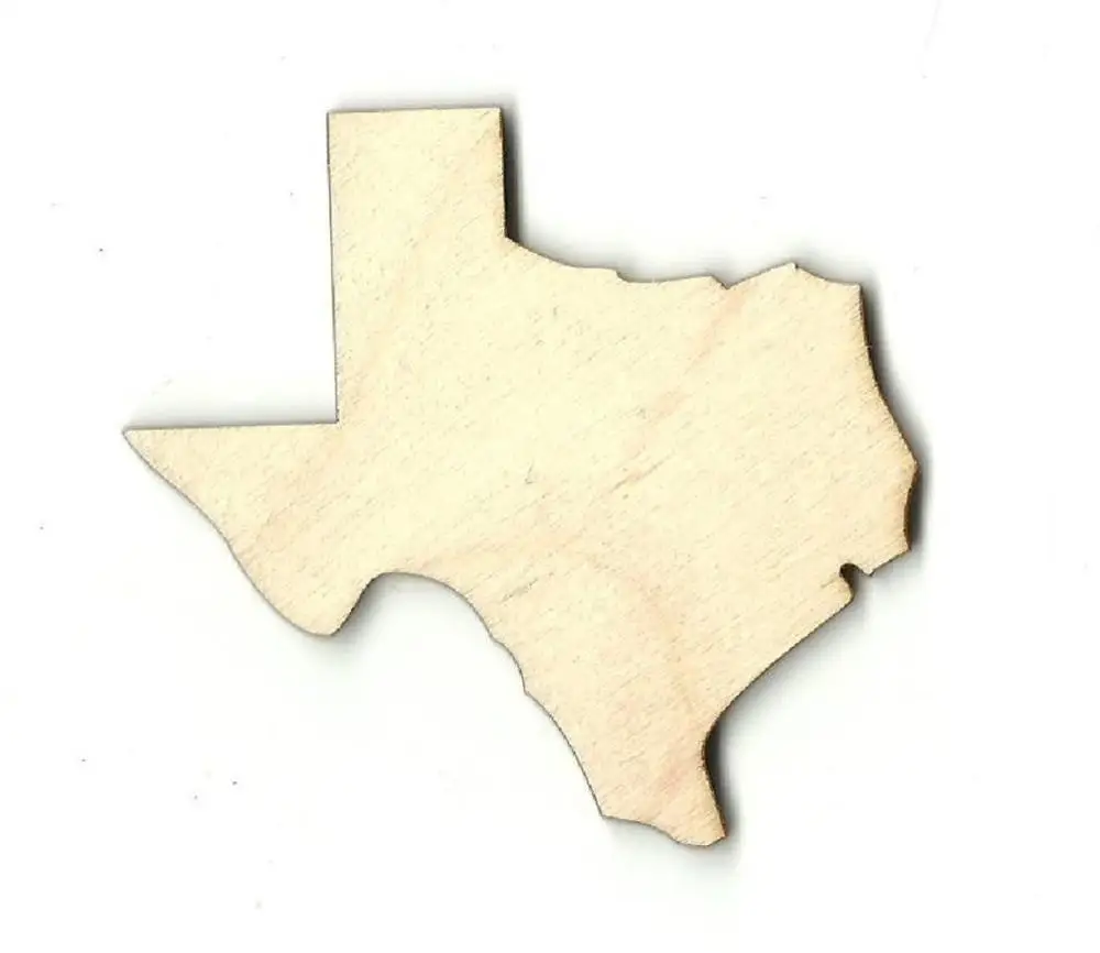 Texas-Laser вырезанная НЕОБРАБОТАННАЯ древесина форма