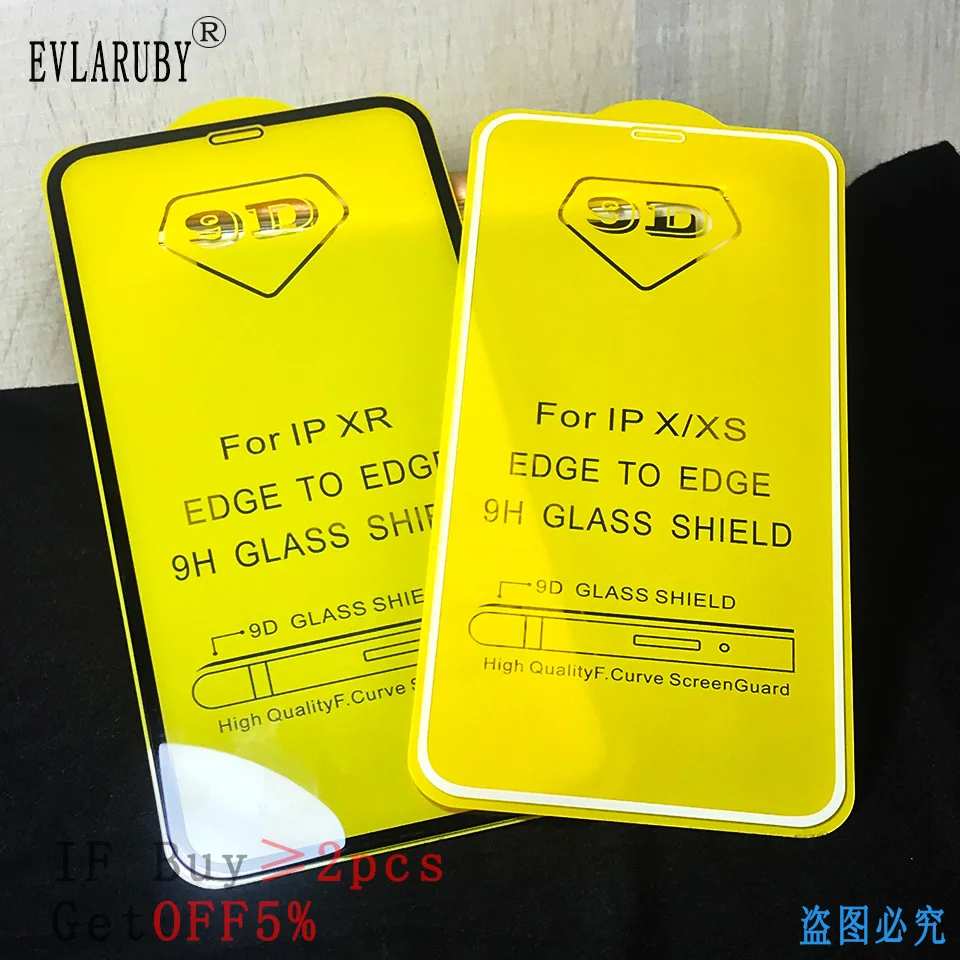 9D tempered glass for iphone XR Xs 11 Pro MAX glass on the for iphone 7 6 X 6s 8 plus protective glass on for iPhone x 8 7 6 6s