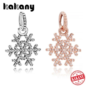 

Kakany's New Original 1: 1 High Quality Fashion Shiny Snowflake Necklace Pendant Personality Female Popular Diy Jewelry