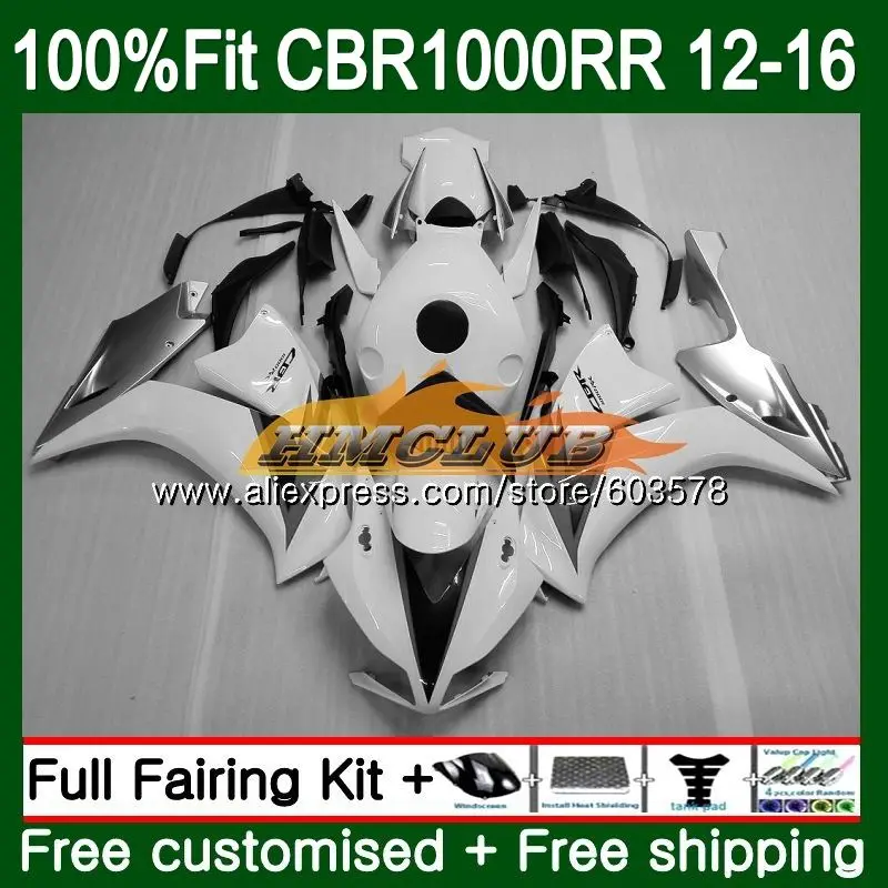 Инъекций для HONDA CBR 1000RR 1000 RR 2012 2013 83CL. 57 CBR1000 RR CBR1000RR для детей возрастом 12, 13, 14, 15, 16 обтекатель белого и черного цвета