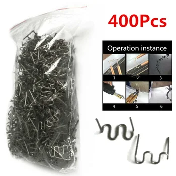 

Plastic Hot Staples Welding Stainless steel Silver Supplies 0.8mm Flat