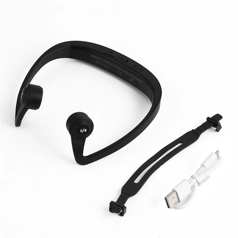 

V9 Ear Hook Bone Conduction Bluetooth 4.2 Sports Headphone Headset With Mic Adjustable headband For Android IOS Smartphone Music