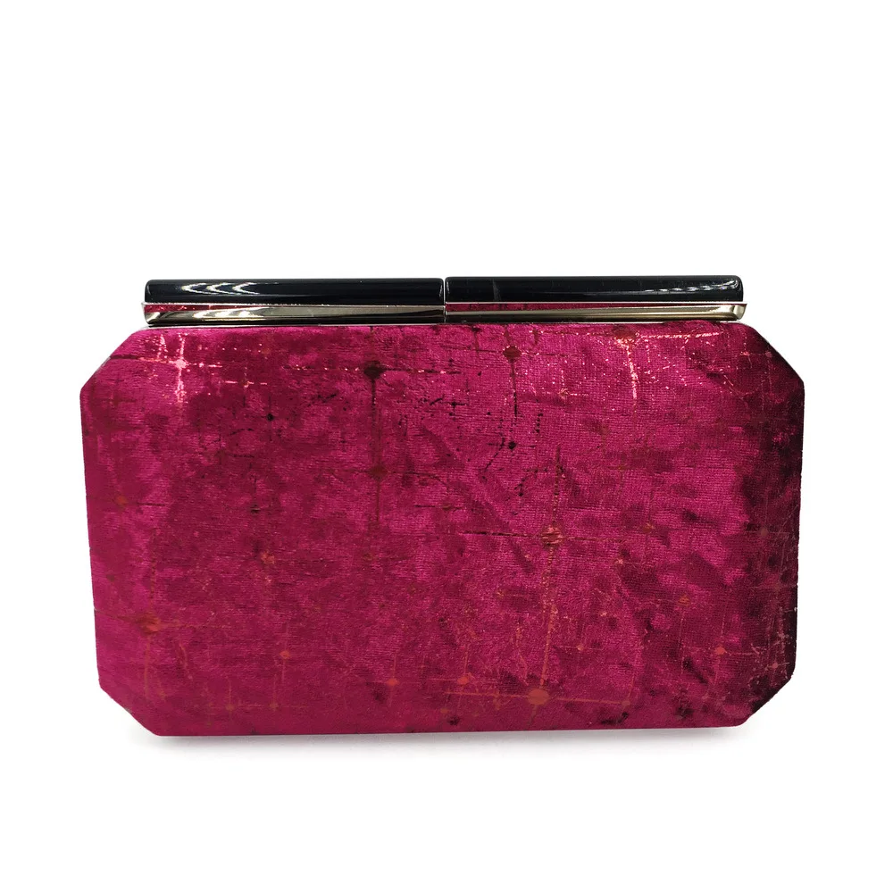 

AliExpress WOMEN'S Bag Simple Velvet Evening Bag Velvet Clutch Banquet li fu bao Chain Square Sling Bag