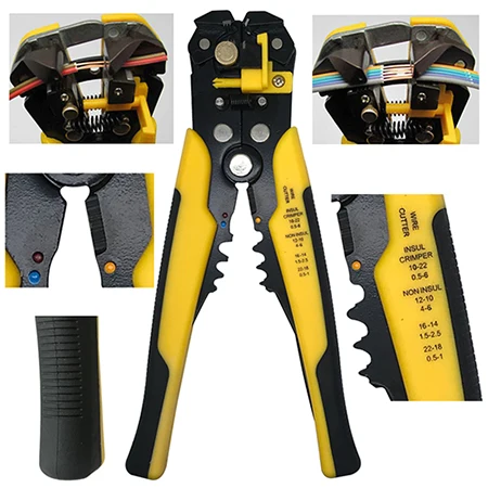 Wire stripper Обжимные Щипцы клещи HS-03BC 8 челюстей для штепсельной вилки/трубки/изоляции/обжимные клеммы крышки плоскогубцы набор ручных инструментов аликаты набор - Цвет: Wire stripper