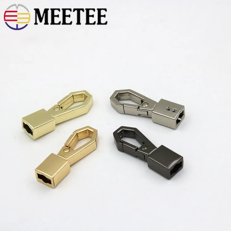 Meetee 8 мм металлическая пряжка пряжки для сумки ручной работы ремешки-цепи застежки Поворотный замок-карабин триггер оснастка крюк DIY аксессуары