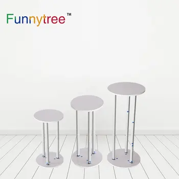 

Funnytree Cylindrical Background Wedding Stand Birthday Party Outdoor Metal Support Cylinder Decoration Photography Studio