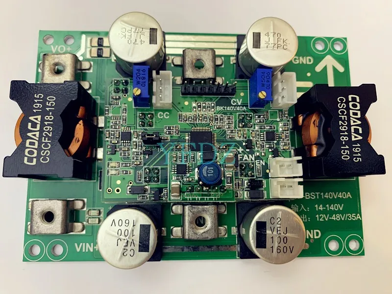 Высокая Напряжение 140V DC-DC понижающий Мощность модуль постоянного Напряжение постоянного тока высокой Мощность 3 v-56в/13a-40a
