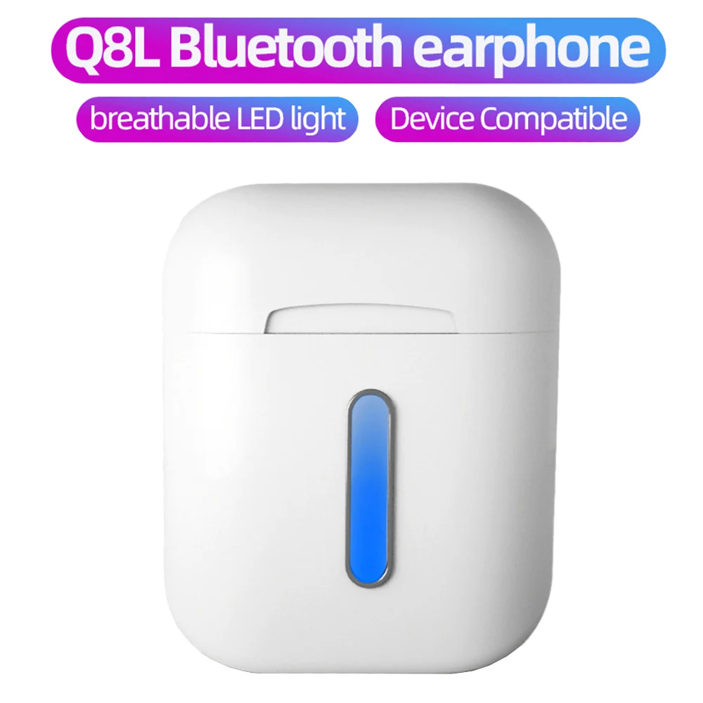Q8L TWS Авто всплывающие Bluetooth Наушники Беспроводные сенсорные наушники-вкладыши с микрофоном для всех смартфонов