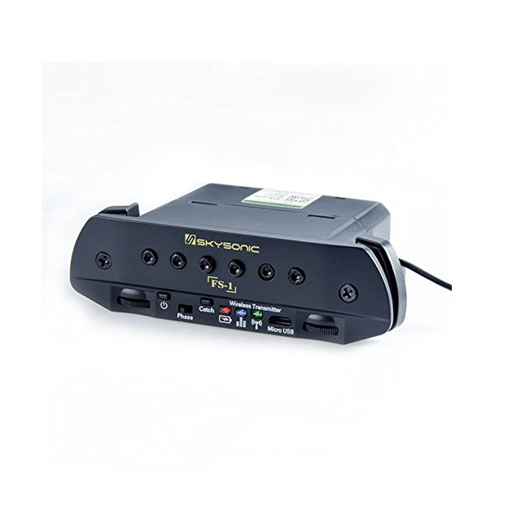 SKYSONIC FS-1 UHF гитара беспроводной Soundhole звукосниматель с передатчиком приемник+ микрофон двойной звукосниматель системы Макс. 30 м встроенный аккумулятор