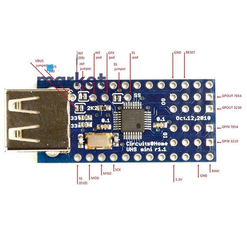 2,0 ADK мини USB хост щит SLR инструмент разработки совместимый SPI интерфейс для Arduino
