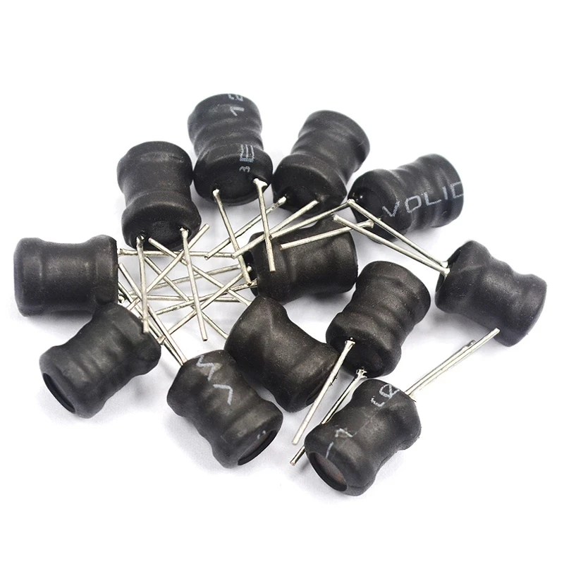 Power Inductor 10PCS DIP 68mm 6X8mm 2.2UH 4.7UH 10uH 22uH 100uH 330uH 470uH 1MH 2.2MH 4.7MH 10MH Inductance 2 Pins 9X12/8X12MM