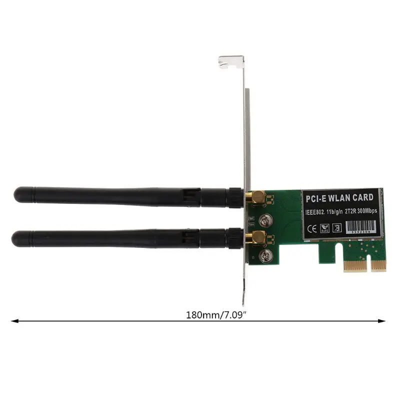 PCI-E 300 Мбит/с беспроводная сетевая карта PCI Express WiFi WLAN карта адаптер с антеннами для ПК Компьютерные аксессуары ПК