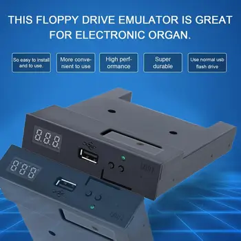 

Black SFR1M44-U100K 5V 3.5 1.44MB 1000 Floppy Disk Drive to USB emulator Simulation Simple plug For Musical Keyboad