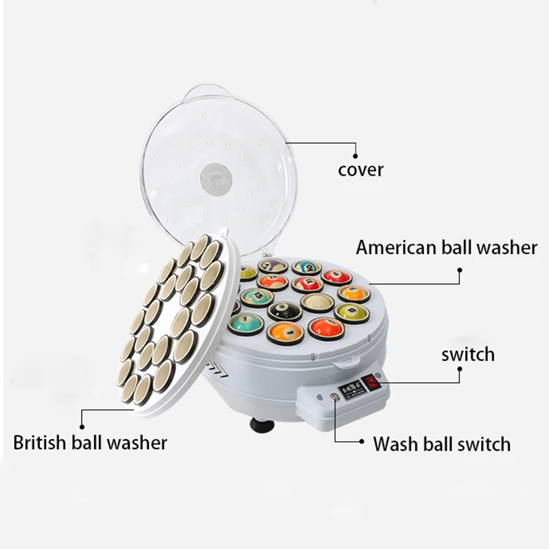 Бильярдная автоматическая шариковая стиральная машина, автоматическая британская снукерная американская черная восьмишаровая стиральная машина для обслуживания
