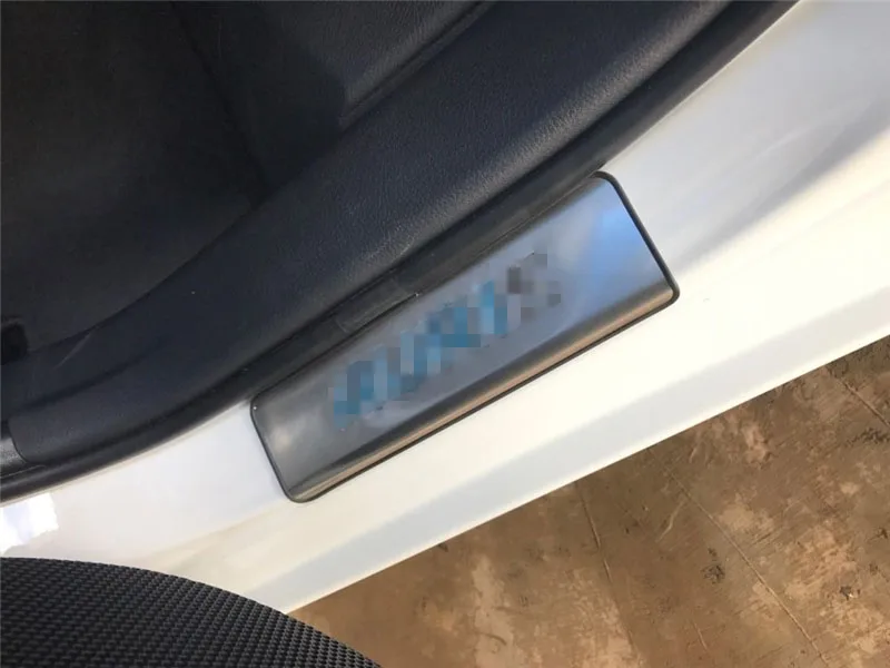 for Toyota AURIS- Stainless Door Sill Strip Welcome Pedal Trim Auto Car Styling Stickers Accessories 4 Pcs