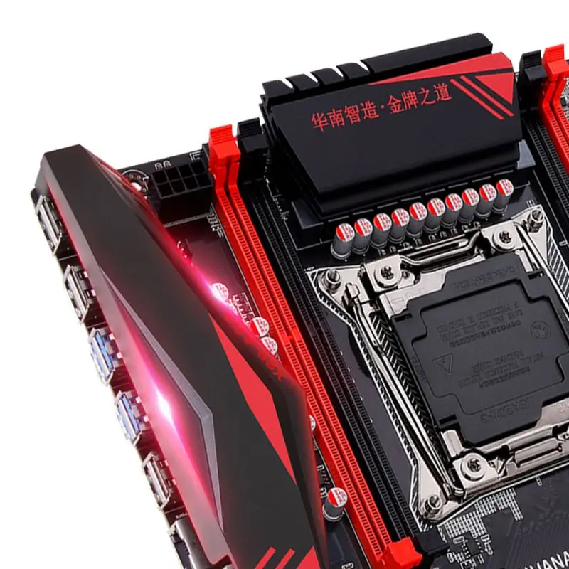 Huananzhi X99 материнская плата с M.2 NVMe слот LGA2011-3 DDR3 4 канала 4xusb 3,0 10xsata 3,0 Порты