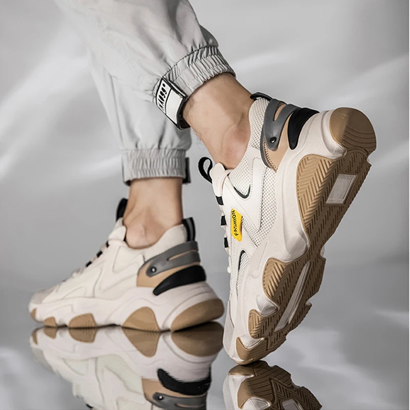 

Men's Sneakers 2021 Fashion Mesh Breathable Outdoor Walking Footwear Casual Gym Athletic Running Jogging Man Training Sport Shoe