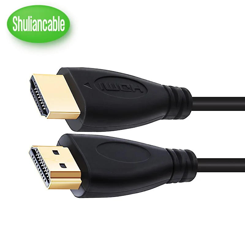 Shuliancable HDMI кабель 10 шт./лот 2,0 1,4 поддержка 4K* 2K 60Hz 1080P 3D позолоченный кабель высокоскоростной для HD tv xbox PS3 компьютера