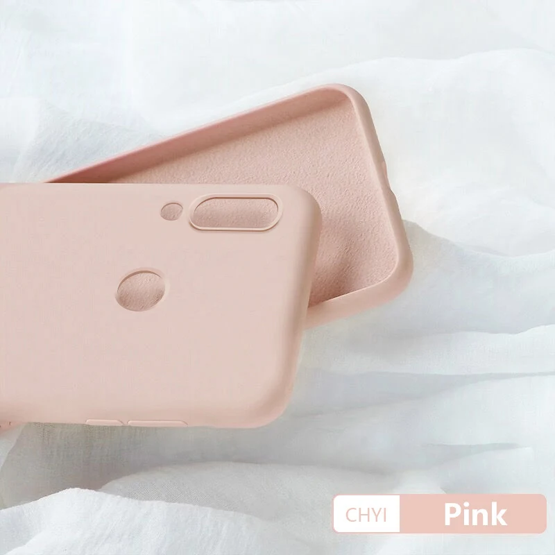 pink Чехол chyi для huawei p20 p30 p9 lite mate 20 pro y9 p smart honor 8x 10i 9 lite жидкий силиконовый мягкий ТПУ чехол funda shell - Цвет: pink