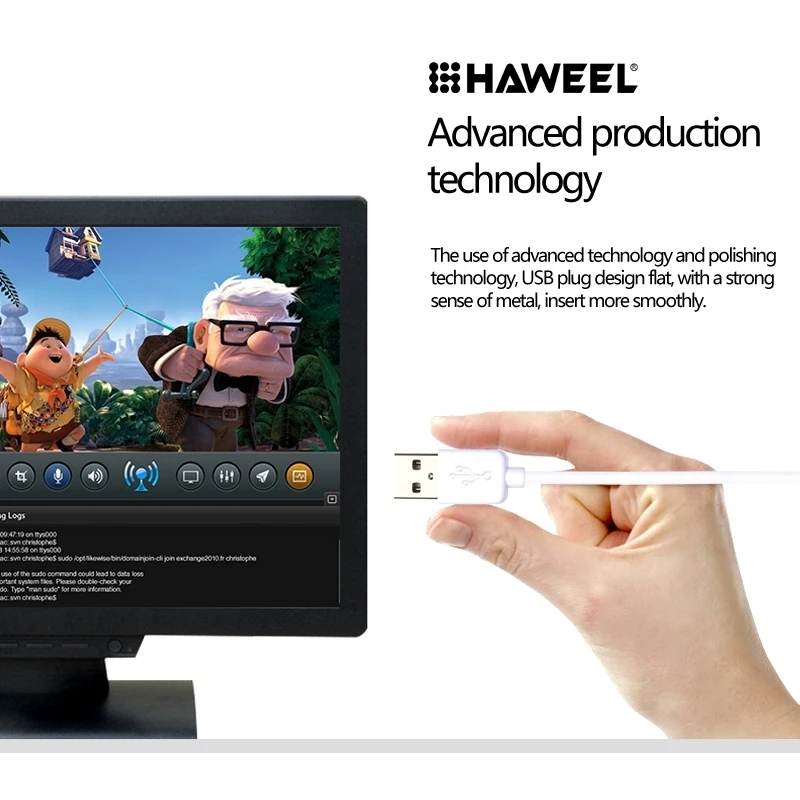 HAWEEL 3 м высокоскоростной Micro USB для USB синхронизации данных зарядный кабель для samsung, Xiaomi, huawei, LG, htc, устройств с Micro USB