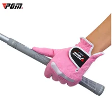 Перчатки Для Гольфа PGM женские супер волокна ткани леди девушки Гольф пот из абсорбирующей ткани из микрофибры мягкие дышащие износостойкие перчатки